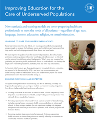 Education for the Care of Underserved Populations